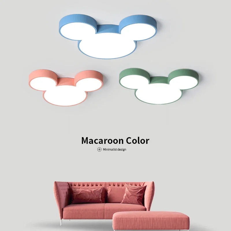 LED Lustre Light Ceiling Lights Colorful Decoration Macaron  Children's Room Modern Chandelie