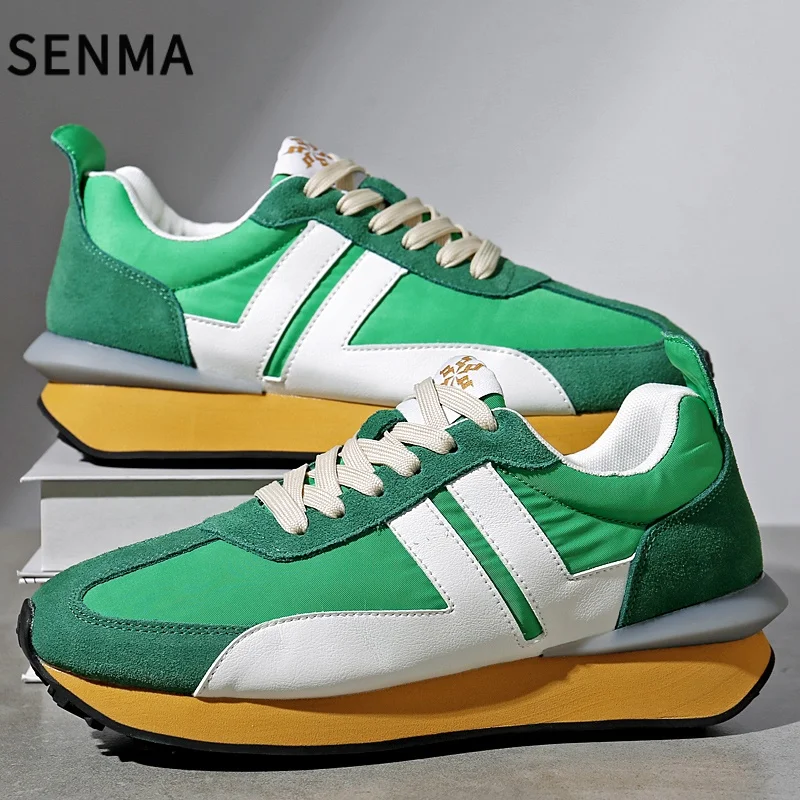 

SENMA повседневная обувь на толстой подошве, парная обувь для досок, легкая спортивная обувь, мужские кроссовки на мягкой подошве, теннисные туфли, кроссовки