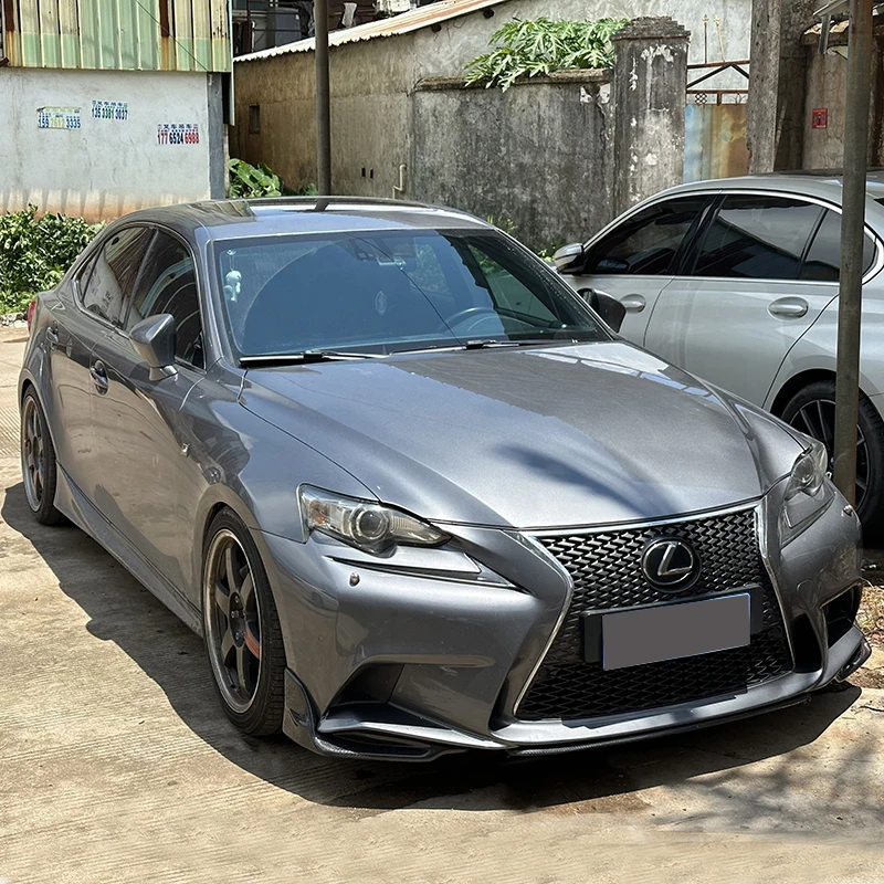 For the 2013 2014 2015 2016 Lexus IS200 IS250 front bumper block spoiler, carbon fiber front lip, corner body kit