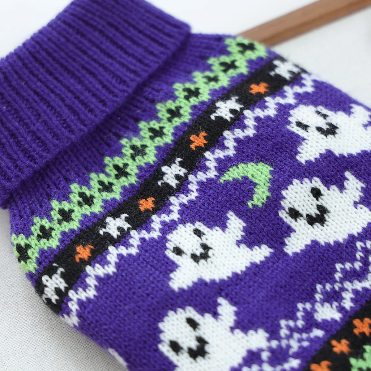 Halloween-Kostüme für Hunde, Herbst-Winter-Pullover, Mantel und Jacke, XS-XL, hoher Kragen, Katzenkleidung, Chihuahua, Yorkshire – Detail 13
