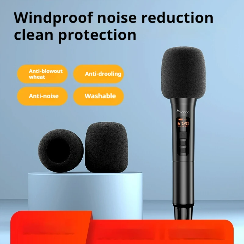 Original Maono Microphone Anti Spray Cotton Washable Suitable For Capacitor Dynamic Coil Microphone Pd200x Custom Mic Accessory