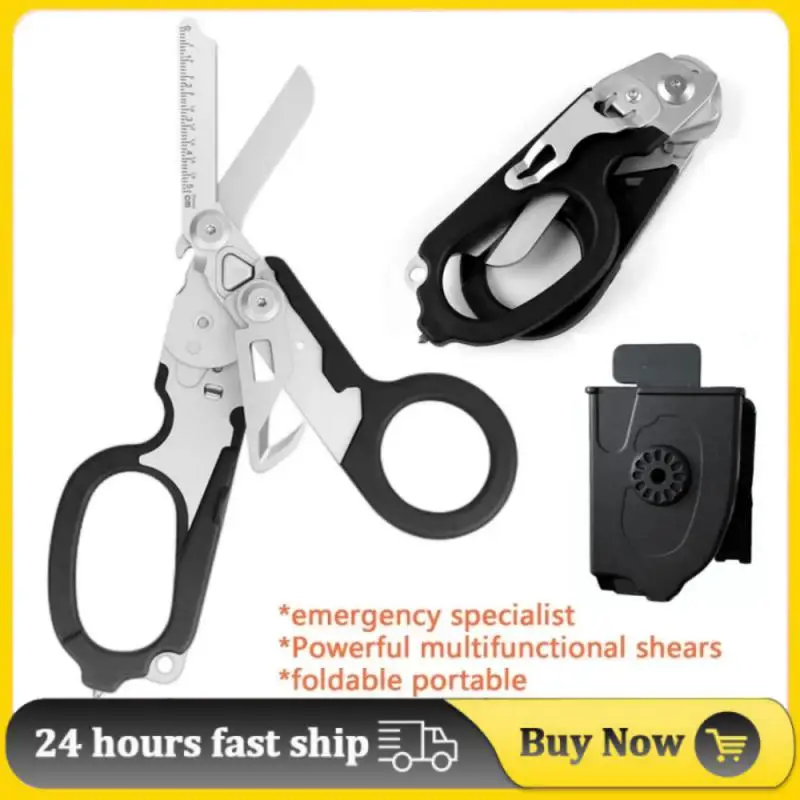 Multifunctional Belt Cutting Scissors Raptor First Aid Expert Tactical Folding Scissors Outdoor Survival Tools Combo Tijeras