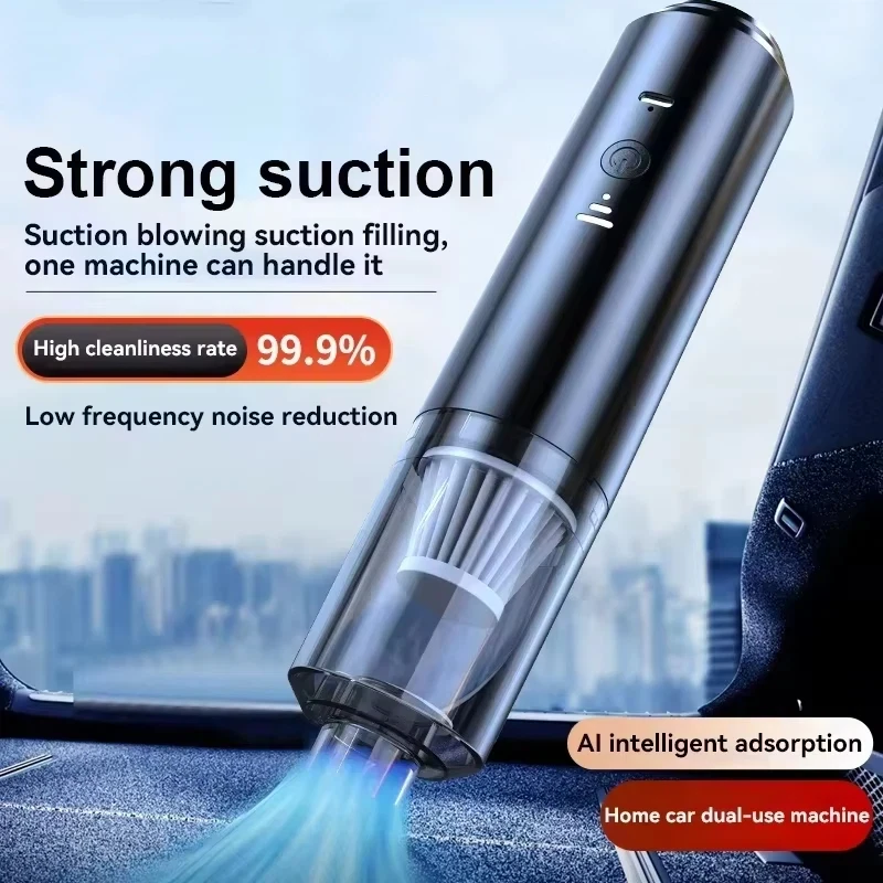 

Портативный пылесос-пылесборник с мощным всасыванием, электрический, беспроводной, для умного дома и автомобиля, 2025