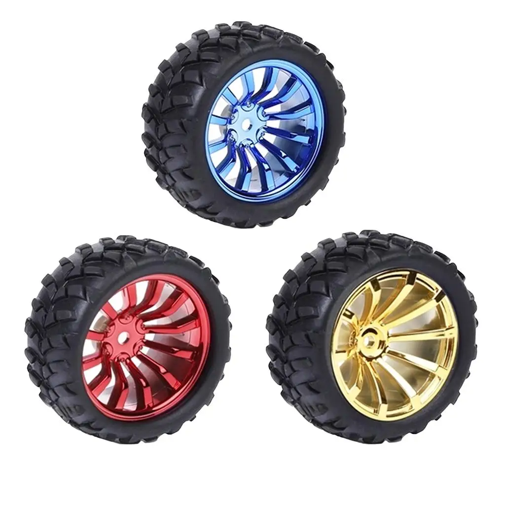 Roda de motor de engrenagem de pneu robô roda pequena inteligente pneu 72MM