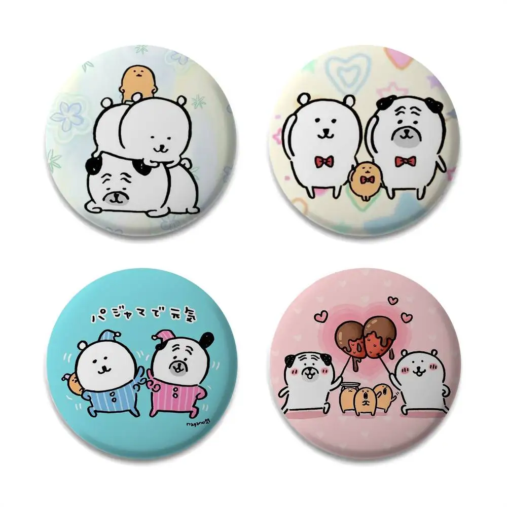 

Cute J-Jokes Bear Badges Round Exquisite Badge Brooches Creative Pins For Clothes Hat Backpack Gift Accessories