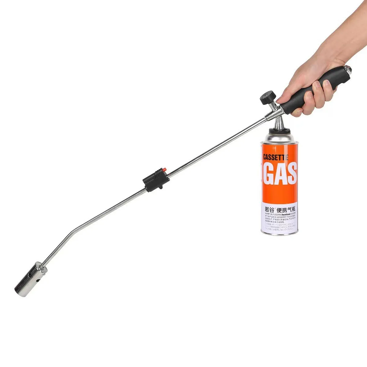 

Garden Tools Lawn Burner Weed Eater Stainless Steel Tube Extended Handle Flame Spray Gun Connected To Butane Gas Tank For Use