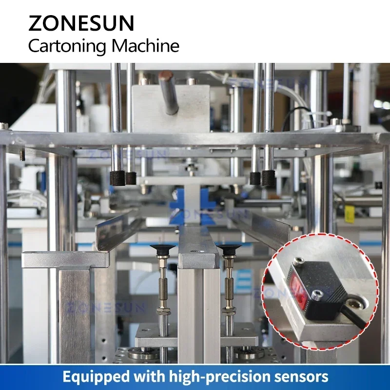 ZONESUN 自動カートン包装機ボックス折り機ロータリーカートン包装およびシール装置 ZS-MSZH50R
