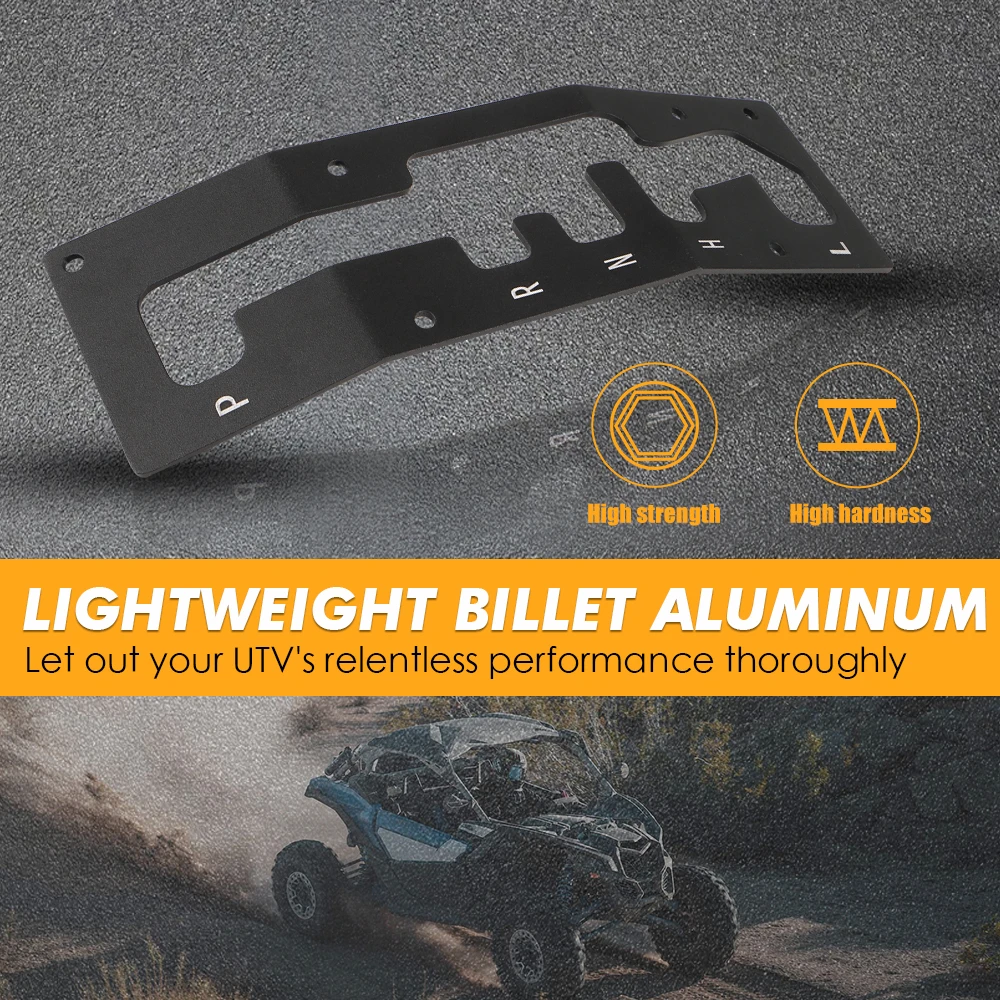 NICECNC for Can-Am Maverick X3 2017-2021 UTV Shift Shifter Gate Plate Panel for Can Am x3 XMR XRC DS XDS XRS Turbo DPS Aluminum