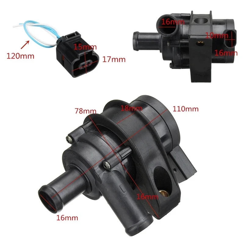 Car Engine Cooling Water Pump Connect Plug Cable 1K0965561J 1K0965561G For VW Jetta Golf GTI Passat CC Octavia 1.8 T 2.0 T 12 V