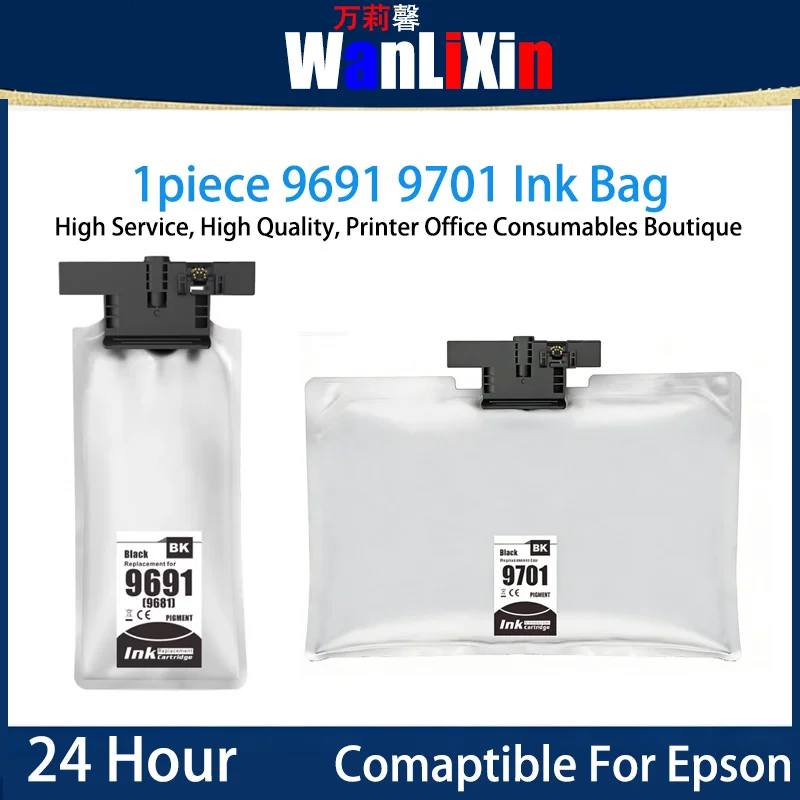 

1piece T9691 T9701 Ink Bag Compatible For Epson WF-M5298 WF-5299 WF-5299a Printer
