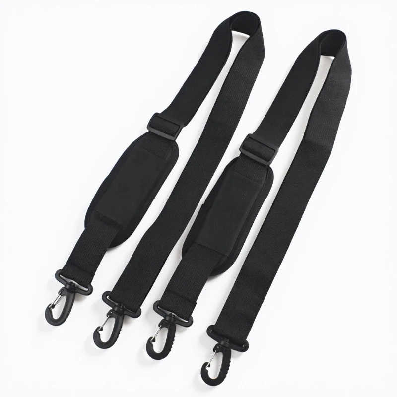 1/2/5Pcs 90-160cm Adjustable Shoulder Strap Replacement for Travel Luggage Crossbody Bag Backpack Nylon Webbing with Metal Hooks