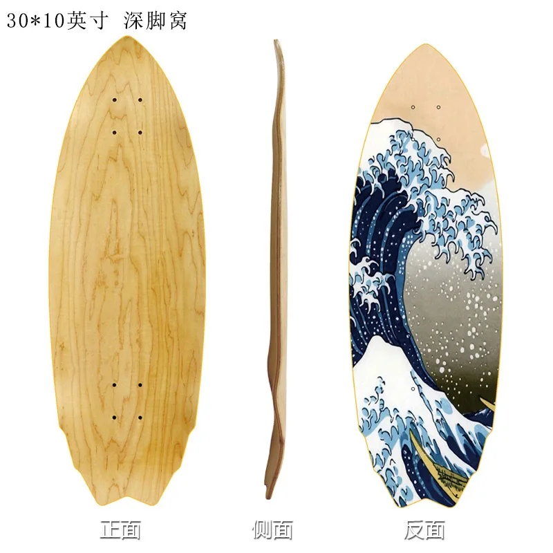 30Inch Land Surf Skate Board Sport Surfskate Deck Concave Tilt Tail Esdoorn Dek Deel Carving Pompen Buiten Land Surfen Dek