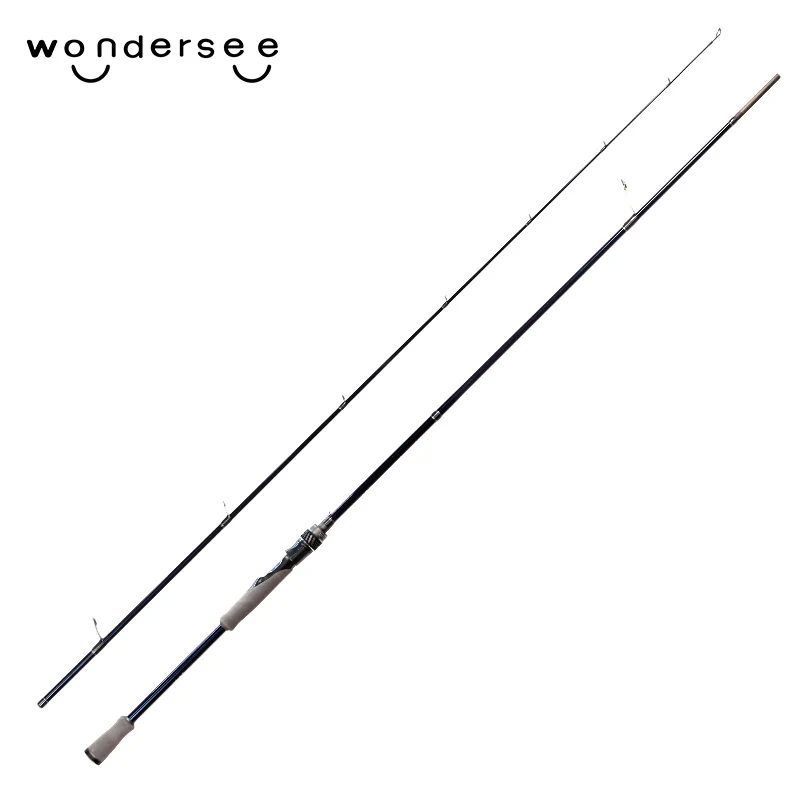 wondersee Fishing Baitcasting Rod 1.8m 2.1m Straight Handle 2-Sticks Freshwater Wholesale Stock Clearance