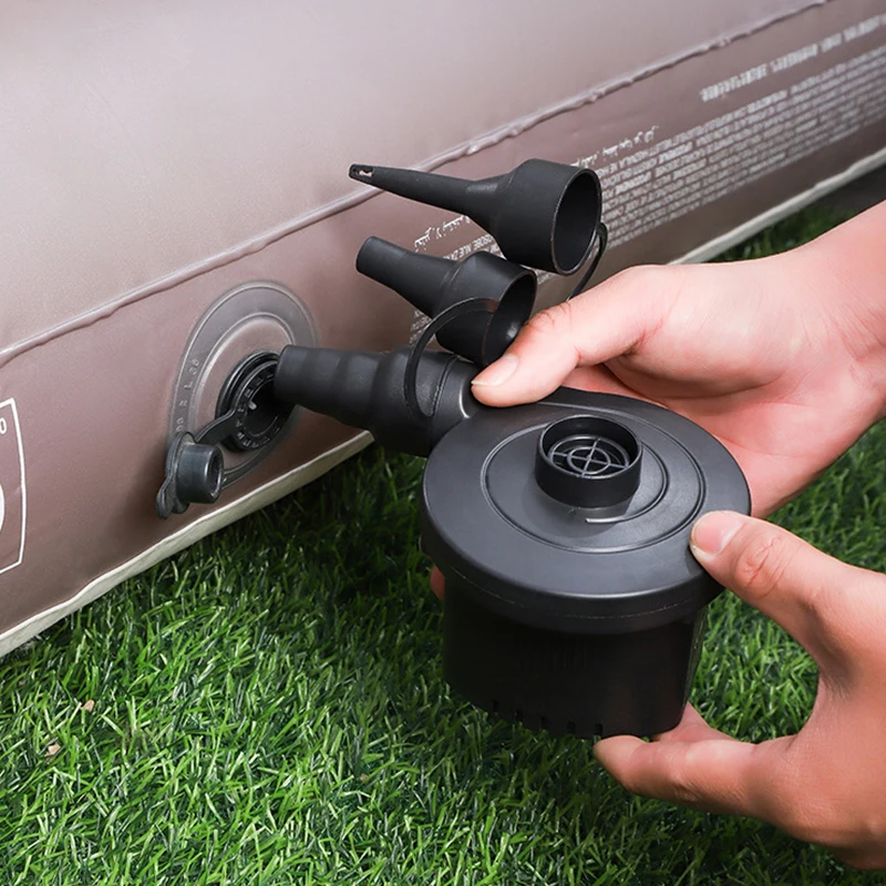 Electric Air Pump for Inflatables Portable Quick-Fill Air Pump with 3 Nozzles 110-120V Inflator & Deflator Pumps for Outdoor Use