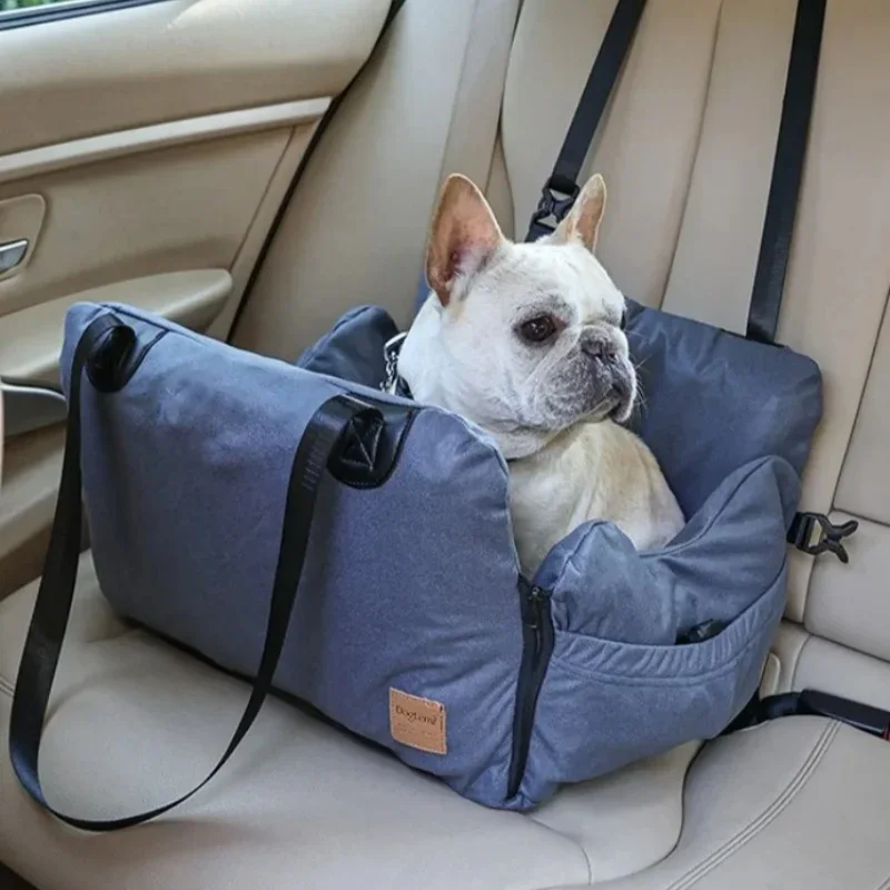 Waterproof Dog Car Seat Cover Thick Pet Nest Cushion Handbag Detachable and Washable Ultra Soft Portable Cat Dog Car Travel Bed