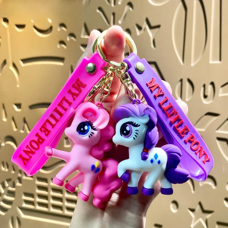 Kawaii My Little Pony Twilight Sparkle Rainbow Dash Cute Cartoon Anime portachiavi auto portachiavi Mini borsa portachiavi regali per bambini