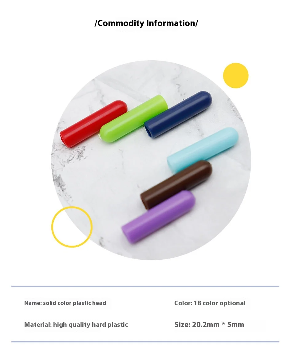 4Pcs Schnürsenkel Kappen Runde Kugel Kopf Bunte Kunststoff Kappe Schnürsenkel Kopf Gepäck Kleidung Seil Kopf Schuhe Dekorative Zubehör – Detail 3