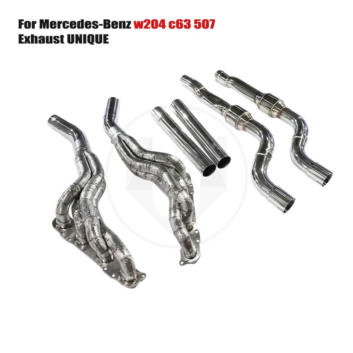 

UNIQUE manifold downpipe For 2009-2014 Benz w204 c63 457 507 V8 6.2L Equal Length SS304 exhaust manifold With insulator