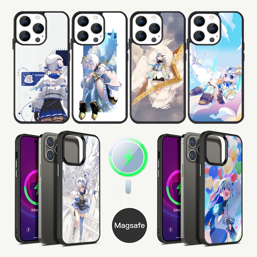 Amane Kanata Hololive Phone Case For iPhone 15,14,13,12,11,Plus,Pro,Max Mini Magsafe Magnetic Wireless Charging