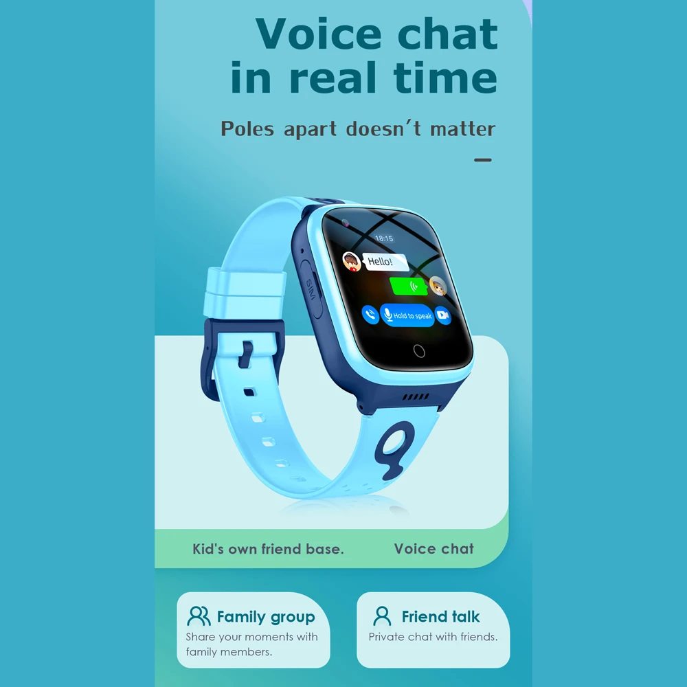 2025 ใหม่ 4G เด็กสมาร์ทนาฬิกากล้อง SOS กันน้ํา GPS WIFI Video Call Monitor Tracker ตําแหน่ง LBS Smartwatch นาฬิกาเด็ก