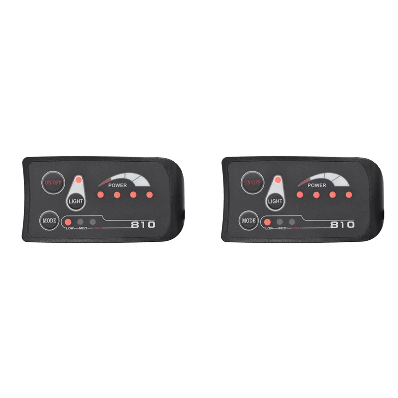 

RTSHE-2X 6PIN S810 счетчик электронного велосипеда светодиодный дисплей IP65 36 В UART для электрического велосипеда счетчик электрического велосипеда (36 В)