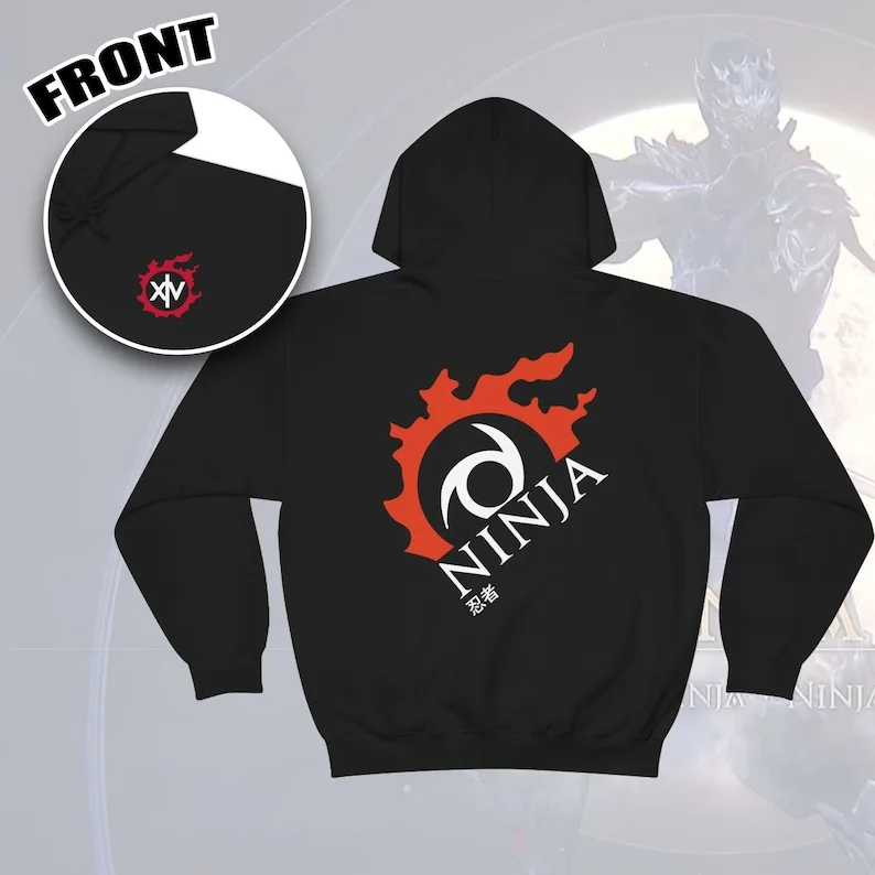 Ninja - For Warriors of Light & Darkness FFXIV MMORPG hoodie unisex