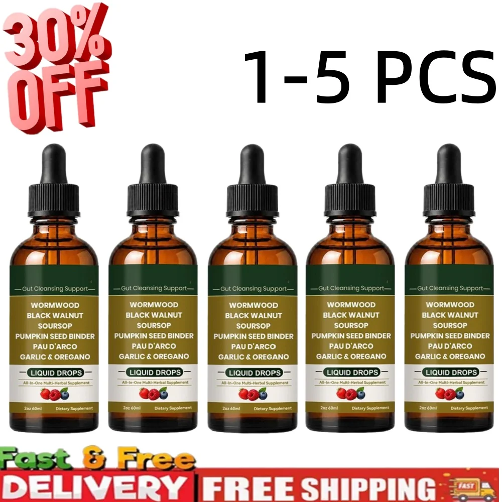 Wild Stachys Gut Cleansing Nourishing Drops 60ml Fast Absorbing Liquid Detox Stomach Gas Bloating Relief Body Care Supplement