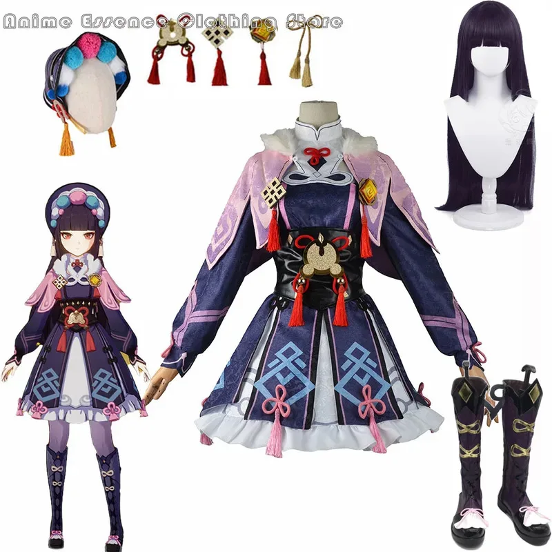 

Игра Genshin Impact YunJin Косплей Костюм Парик Аниме Китайская Опера Наряд Yun Jin Лолита Платье Женская Вечеринка Ролевая Игра Одежда5;c