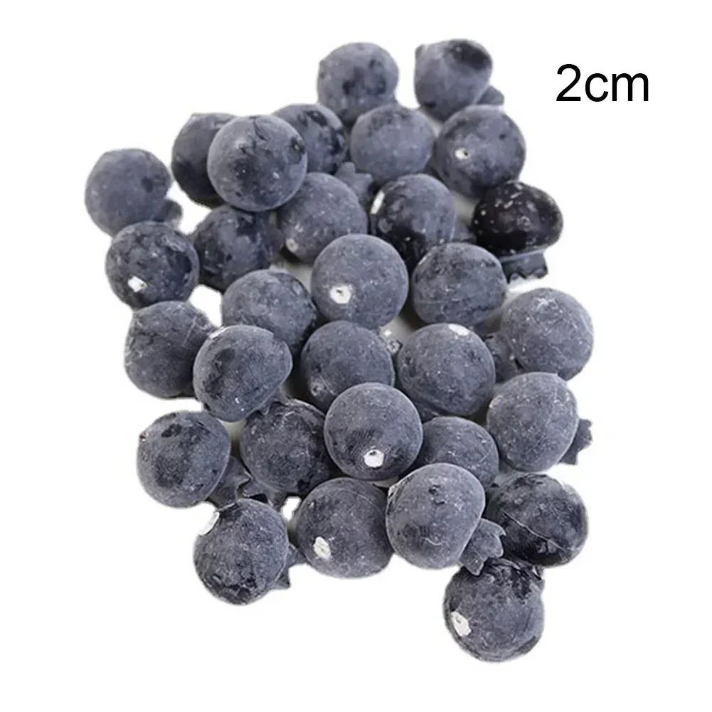 High Simulation Fruit Plastic Fake Blueberry Photo Props Fruit Home Artificial Food Blueberry Fruit Shop Model Home Party Decor