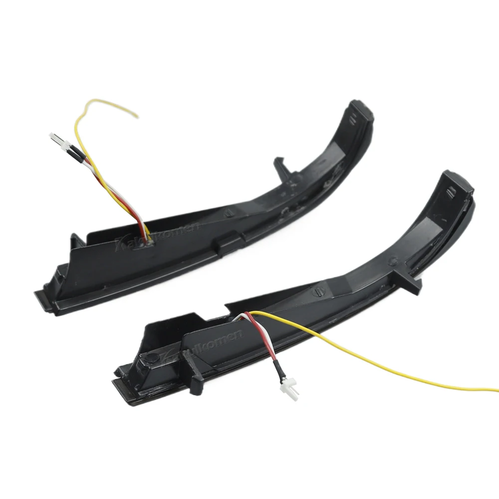 2X ل Lada Priora 2170 ل Lada 2110-2112 سيارة الجانب مصباح ليد للمرآة LED ديناميكية بدوره مصباح إشارة الوامض مؤشر المتعري