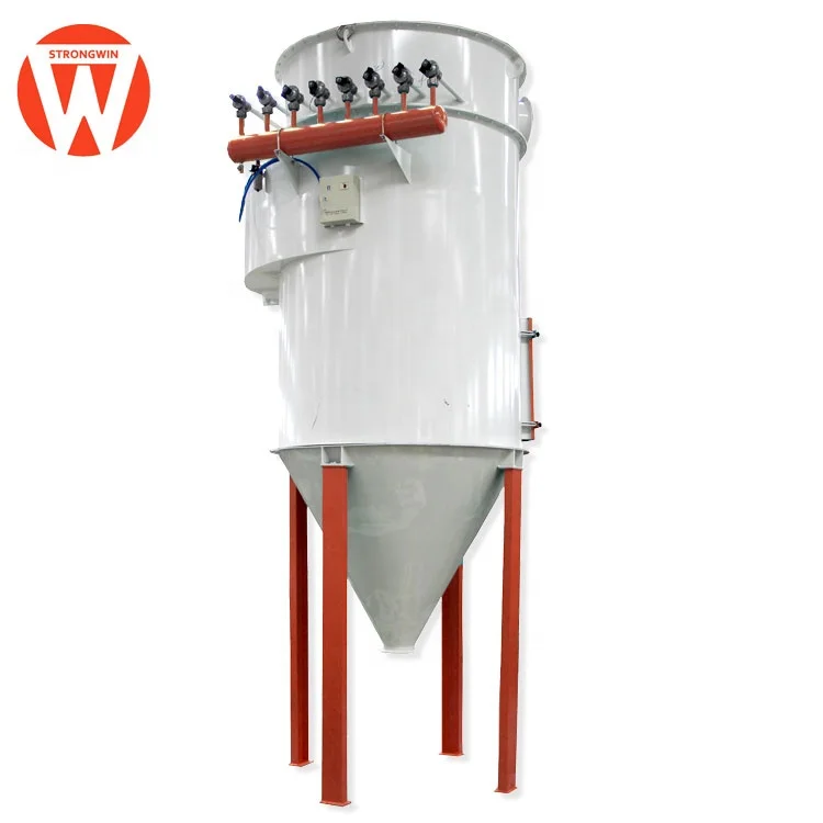 Series cylinder pulse dust jet filter for grain dust collector