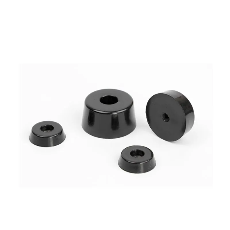 4 Đen Chống Trơn Trượt Đồ Chân Chân Loa Tủ Giường Hộp Bảng Hình Nón Cao Su Chống Sốc Sàn Gạch Tấm Bảo Vệ đồ Nội Thất