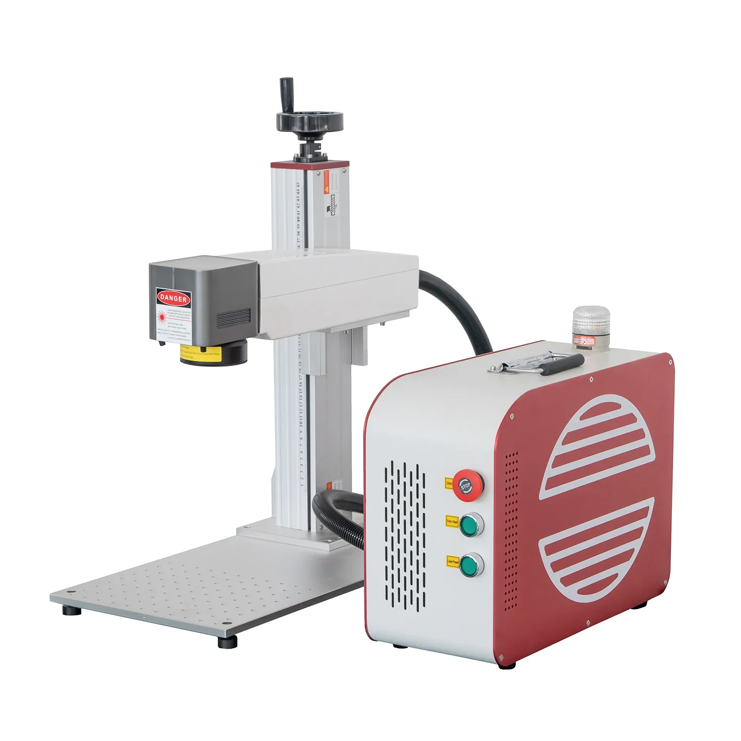 RayFine best portable small   fiber machine metal marking and deep engraving  with Raycus