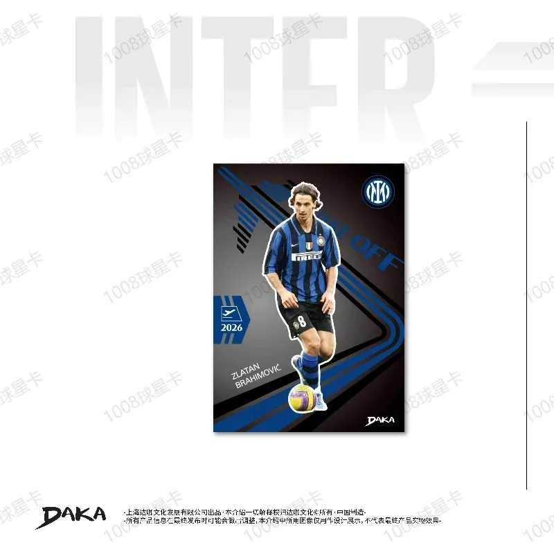NEW 2025-2026 Daka Inter Milan Football Collection Card Real Madrid Barcelona Manchester Juventus Ale Star Player Signature Card view 2