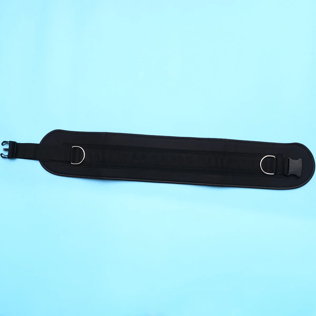 

Portable Back Support Belt for Running Fitness Strong Compression Limiting Pain Toning Exercise Adjustable Buckle ring
