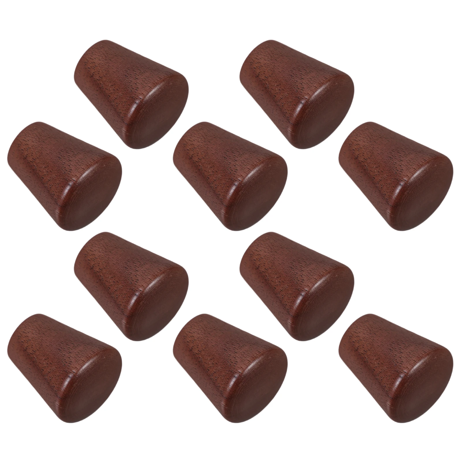 

10pcs Wooden Drawer Pulls Solid Wood Walnut Handle Cabinet Handles Vintage Furniture Hardware Barn Door Knobs