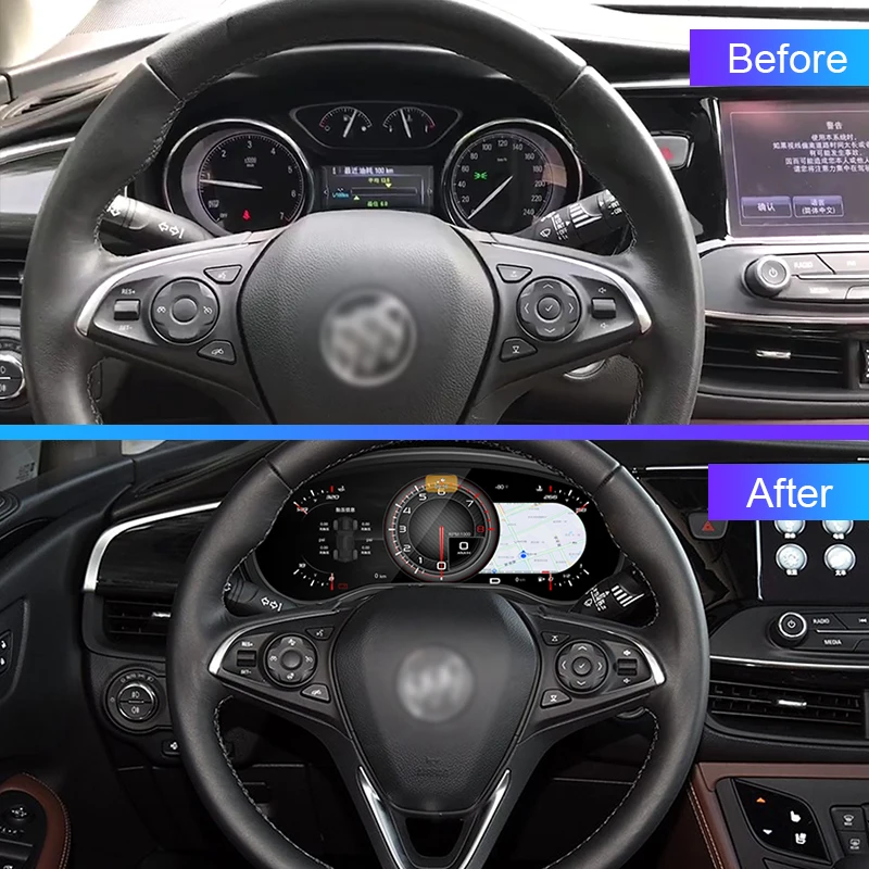 12.3inch LCD Digital Cluster for Buick Buick Envision with Phone Link Smart Speedometer Instrument - Image 2