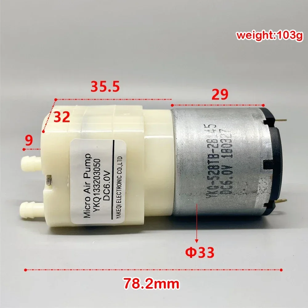 DC 6V Mini 528 Air Oxygen Charging Pump Vacuum Pump Large Capacity Aquatic Oxygenation Medical Pump Beauty Equipment