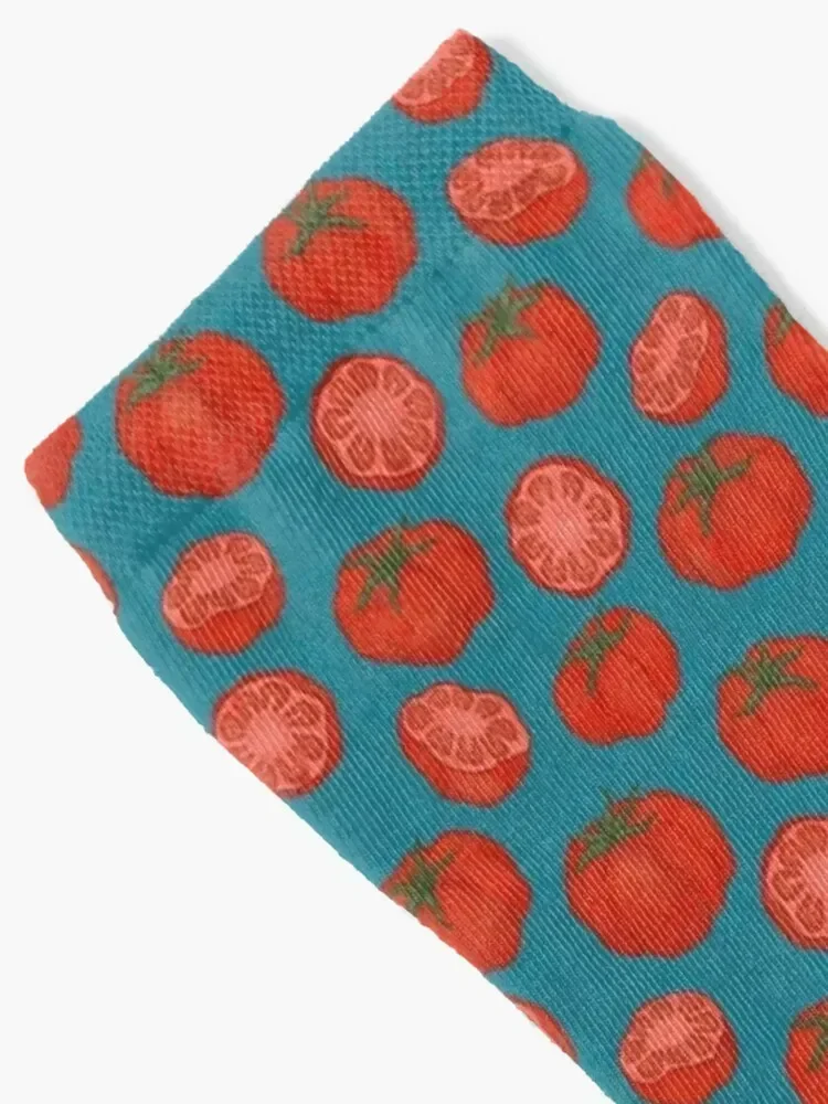 Red Heirloom Tomato Pattern Socks Children's essential Socks Women's Men's