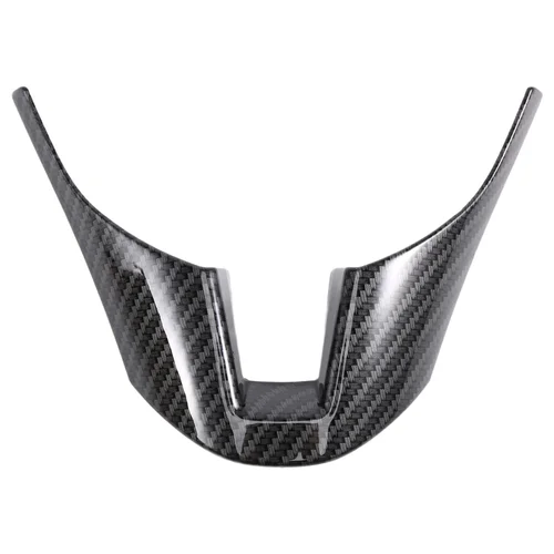 Imagen 1 del producto Embellecedor de cubierta de Panel de marco decorativo de volante de fibra de carbono para MAZDA 3 Axela 2014 2015 2016