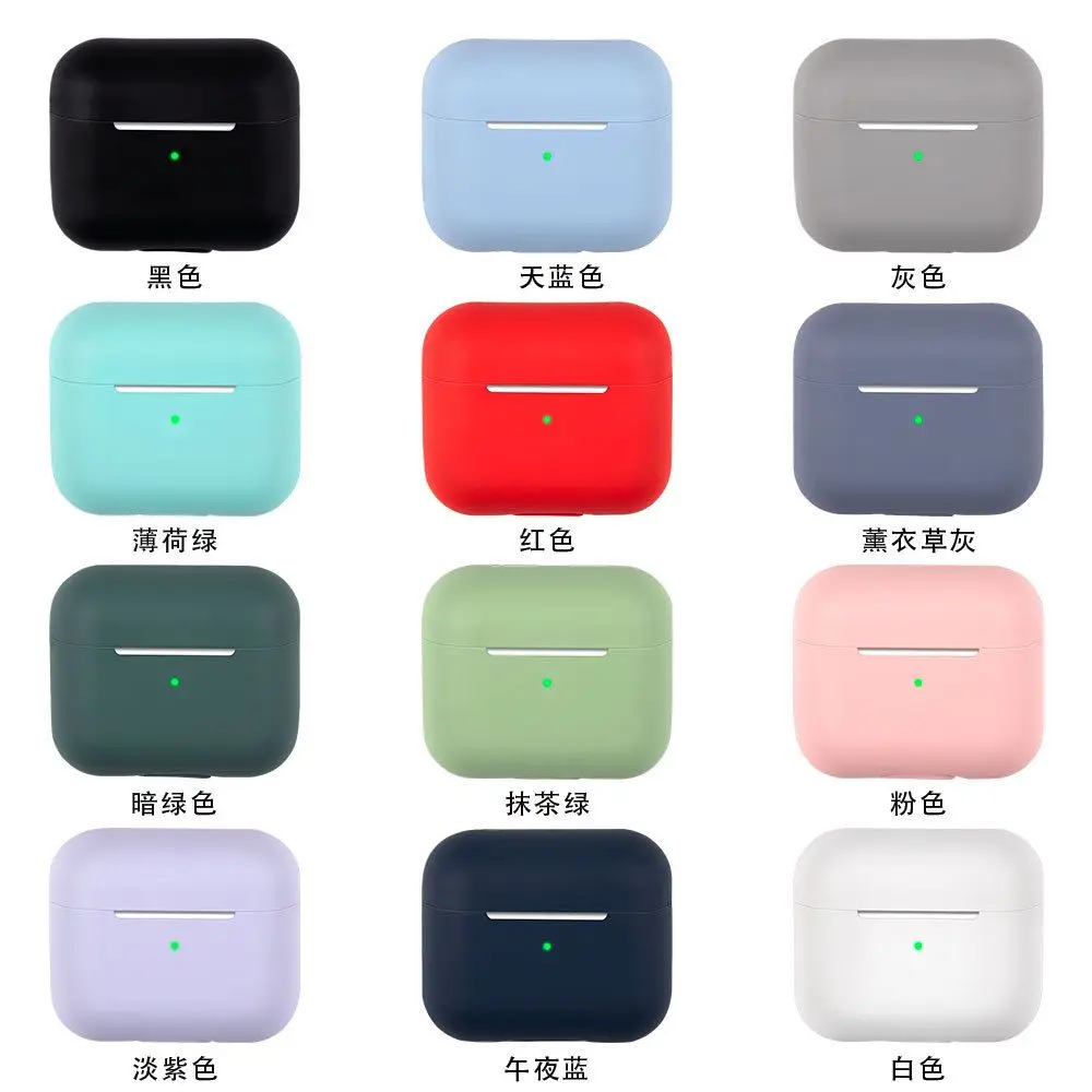 

Silicone Cases Cover For Apple Airpods 3 Protective Shockproof Wireless Earphones Cover For airpods 3 case Charging Box A2566