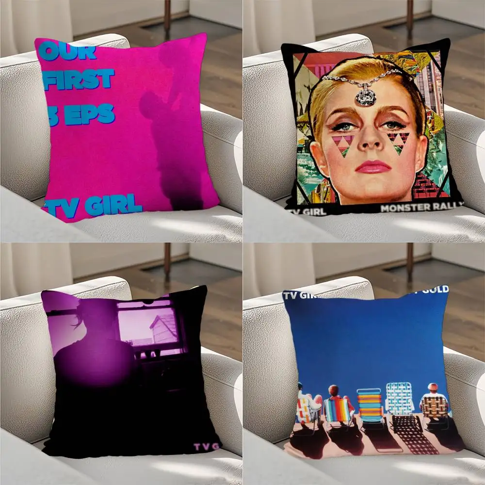 

TV Girl Pillow Case Luxury Double-sided For Car Pillows 45x45 Cushions Cover Home And Decoration Sofa Pillowcase 50x50