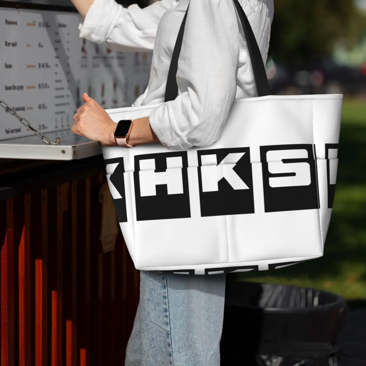 

Jdm Hks Power And Sports Japanese Style Logo Beach Tote Bag Sport Gym Yoga Duffle Large Tote Bag Women Travel Bag Fitness bag