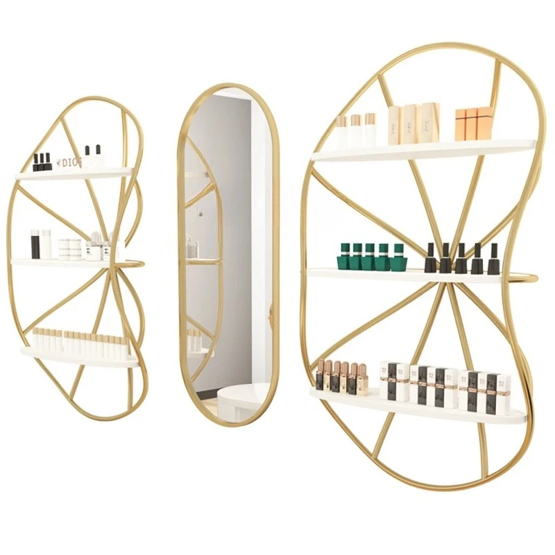 

TQH Nail polish glue Nail art shelf Display stand Beauty salon storage wall Cosmetics wall shelf