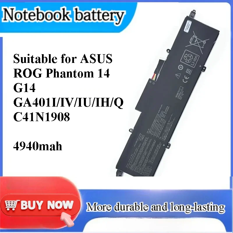 [NEW] for ASUS ROG 14 GA401I IV IU IH Q C41N1908 Battery
