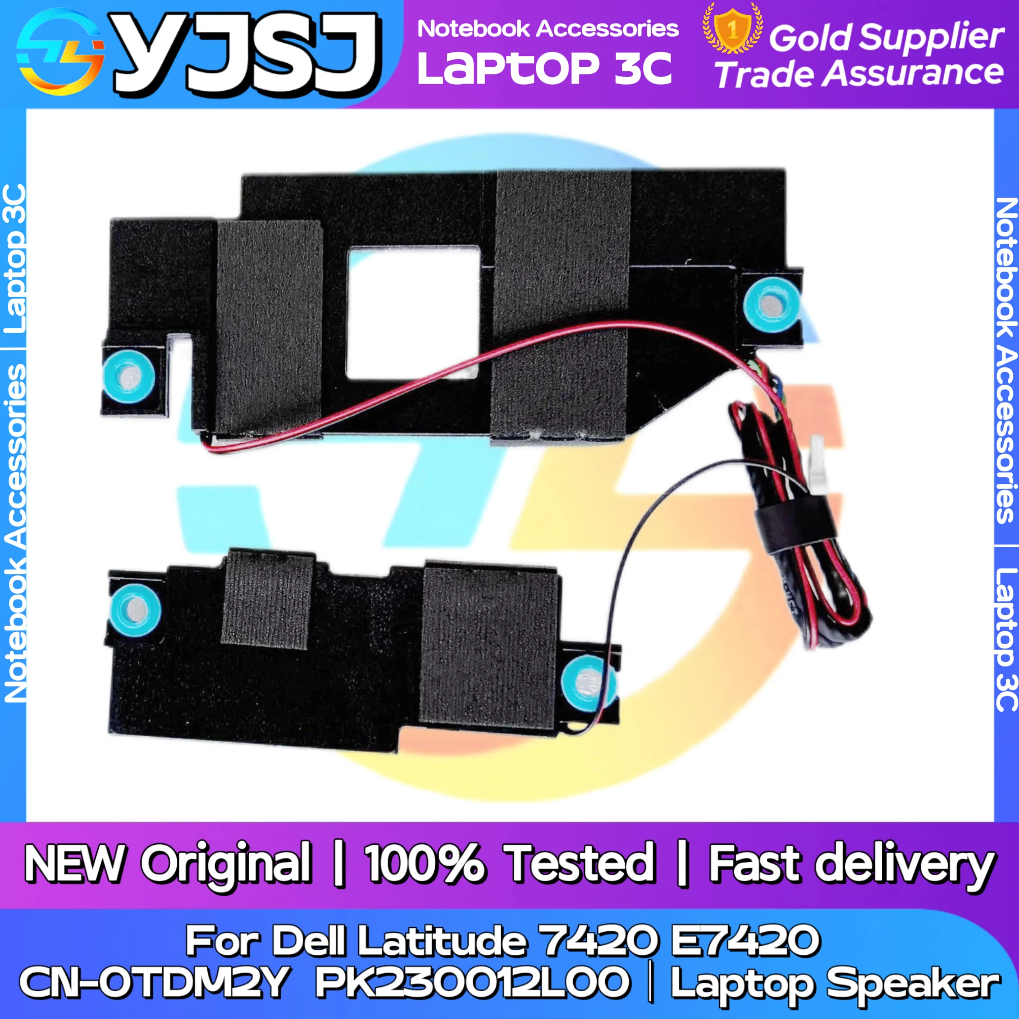 NEW GENUINE Original Laptop Speaker DELL Latitude 7420  E7420  built-in speaker horn audio  CN-0TDM2Y PK230012L00