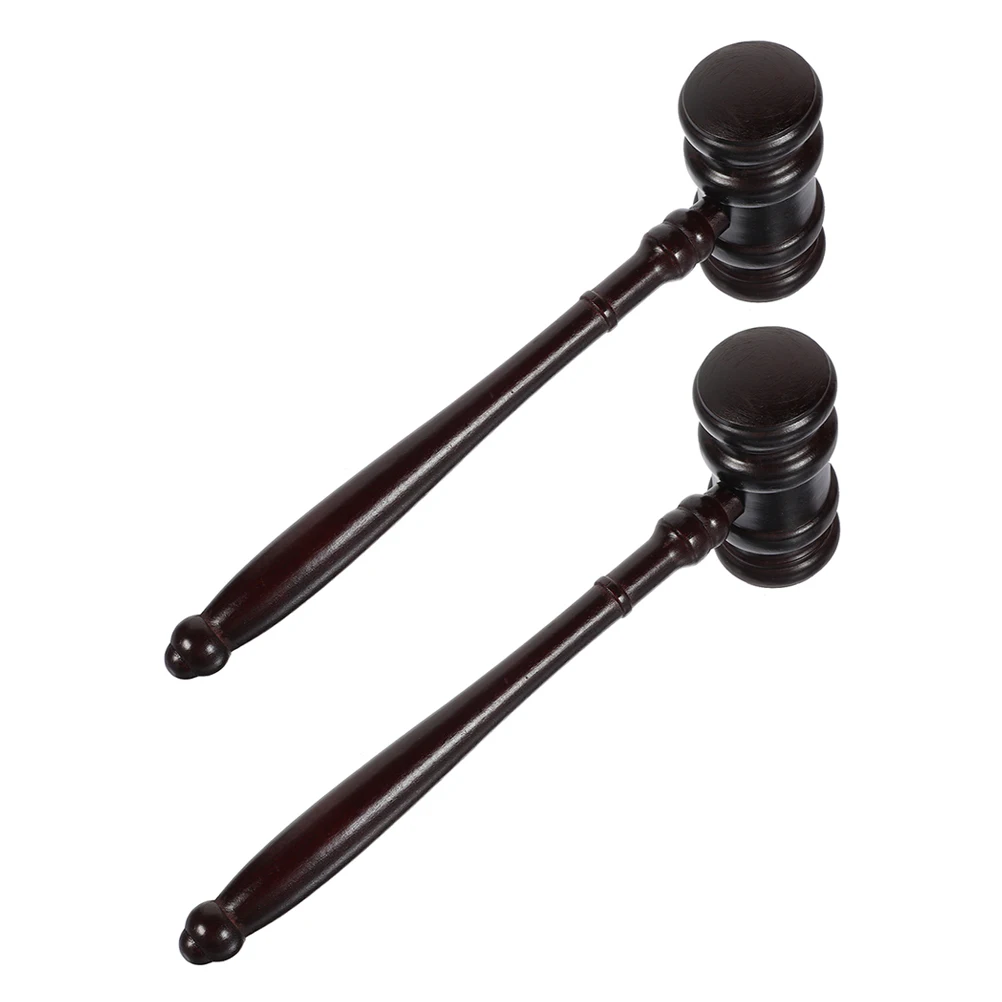

2pcs Auction Hammer Gavel Accessory Judge Prop Wooden Court Cosplay Roleplay Lightweight Portable for Sale