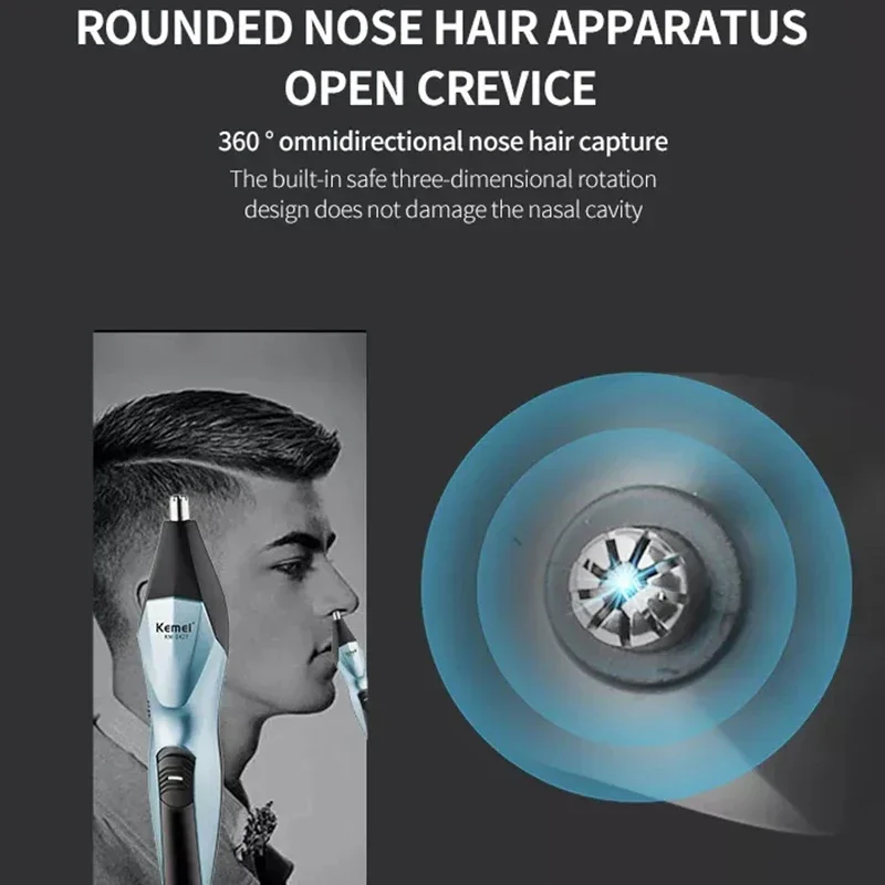 Многофункциональная Мужская электрическая бритва 3 в 1 от Kemei 1427, триммер для волос с возвратно-поступательным движением, перезаряжаемая машинка для стрижки волос, триммер для волос в носу и ушах