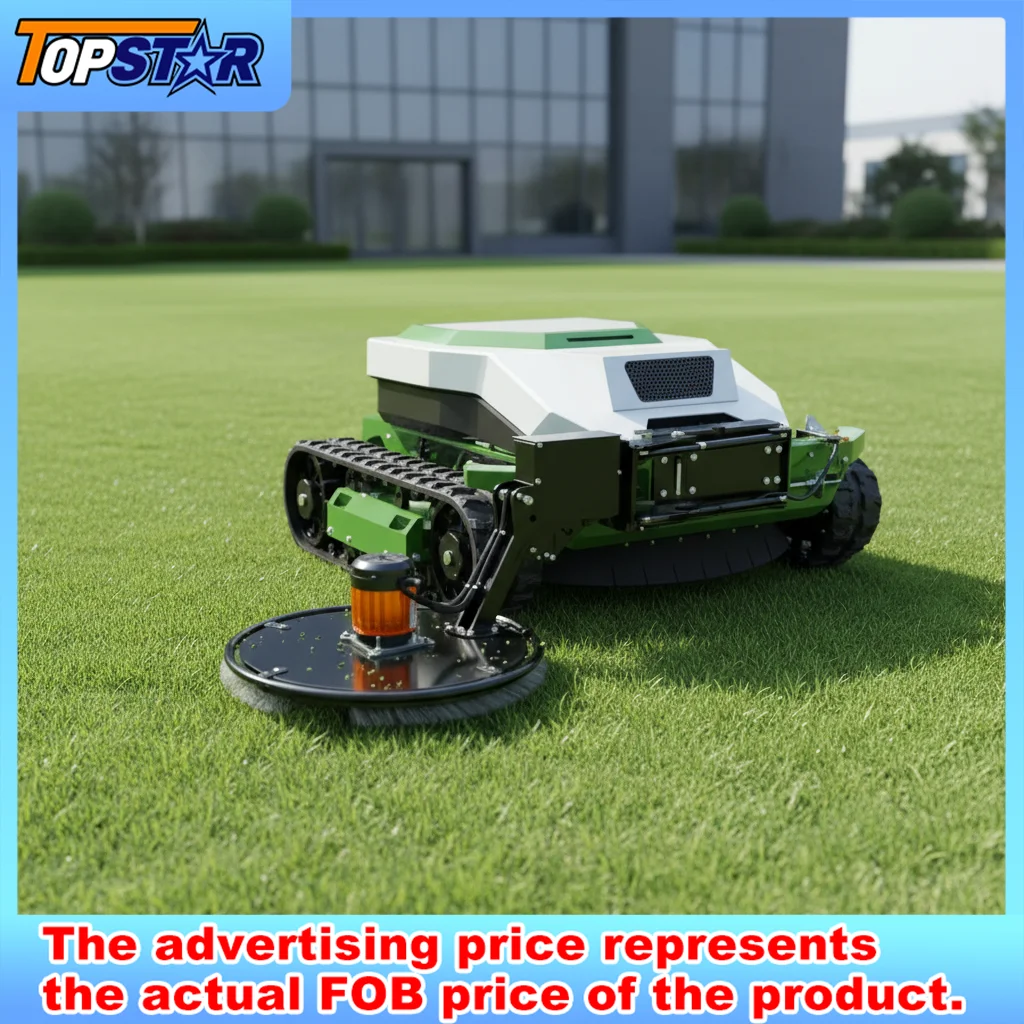 

Hot Sale Remote Control Lawn Mower Cordless Rechargeable Low Noise Low Vibration Durable Steel Blade Efficient Garden Grass
