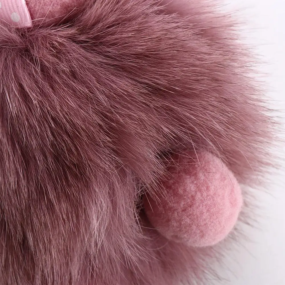 Kawaii carino palla ciondolo borsa ciondolo auto portachiavi per ragazze soffice bambola di peluche che dorme bambola di peluche portachiavi pompon portachiavi